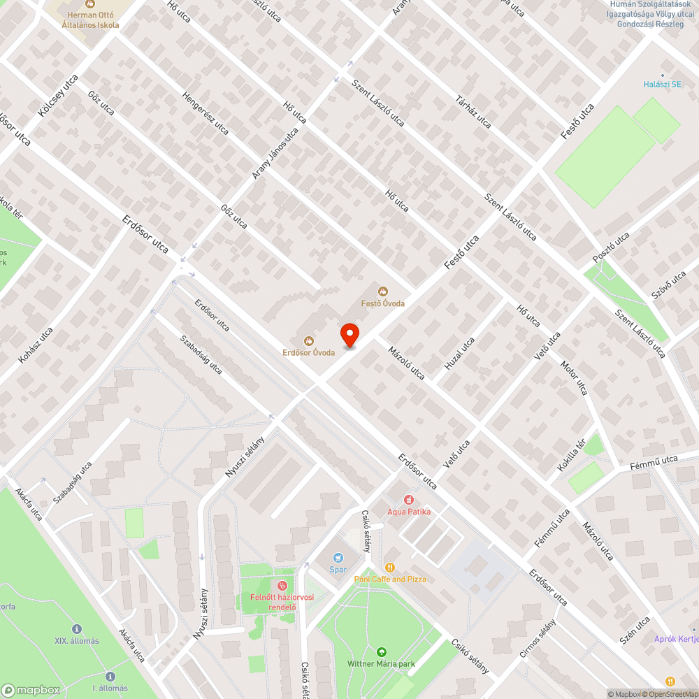 Elhagyott jármű bejelentés helye