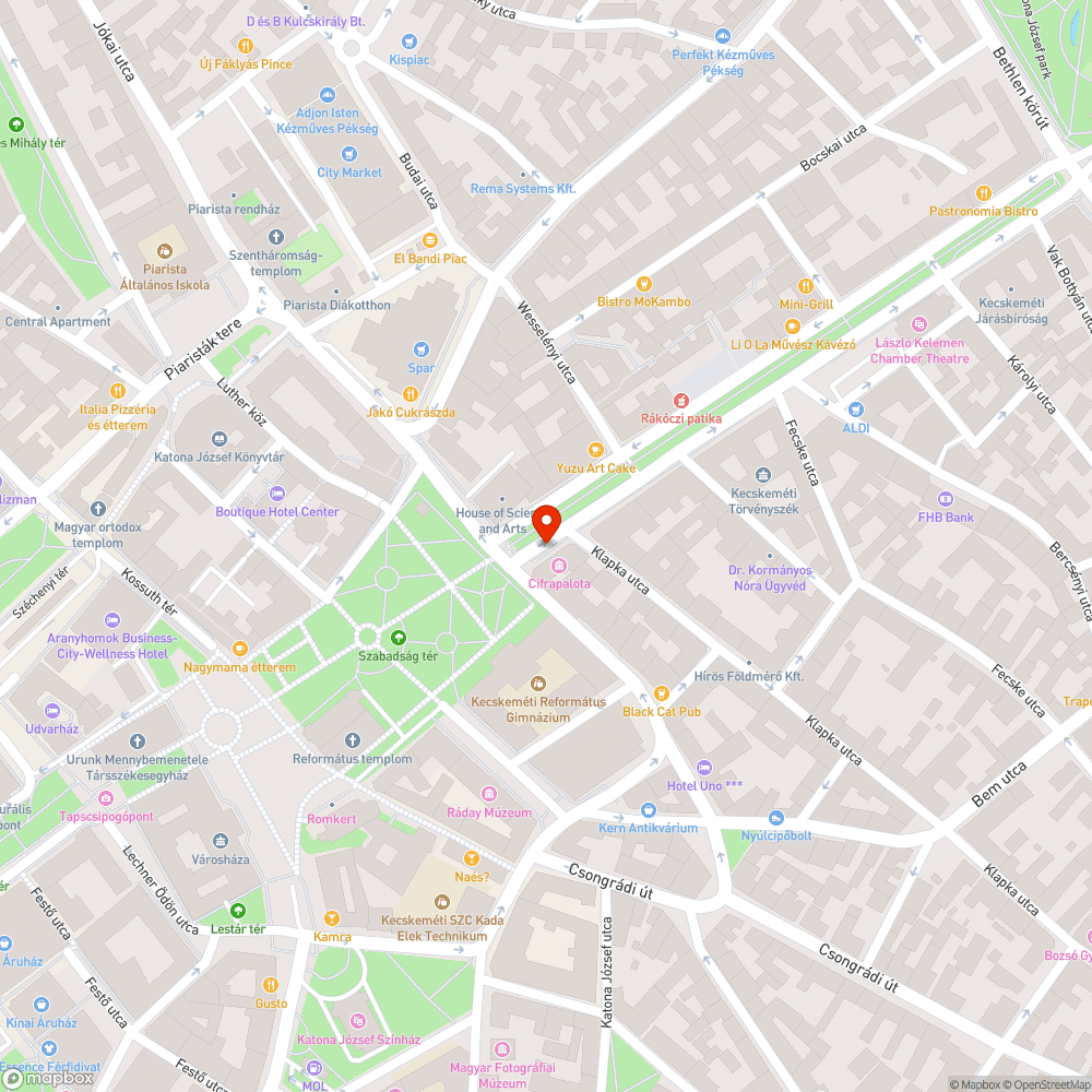 Indokolatlan parkolást tiltó tábla a Rákóczi úton bejelentés helye