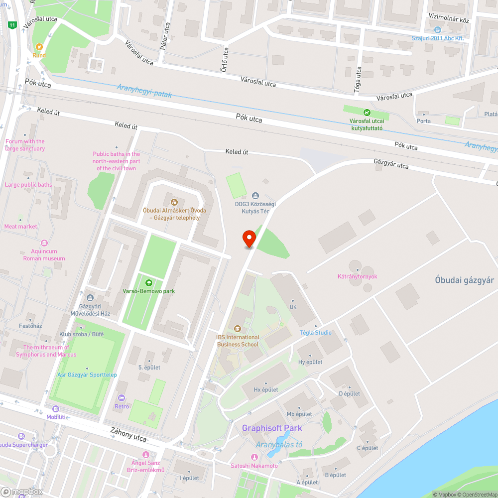 Kátyú a kerékpárúton bejelentés helye