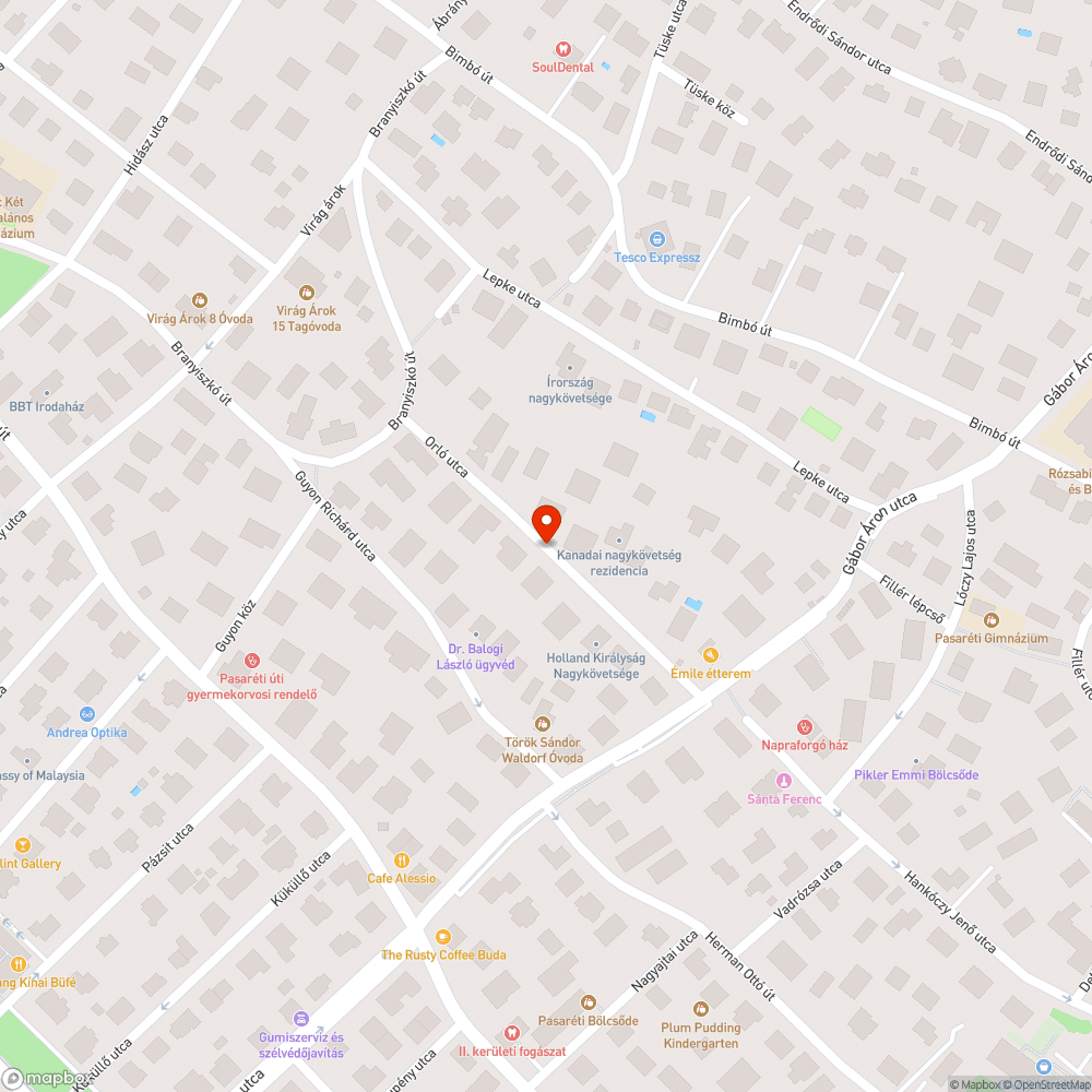 Méhraj a fán bejelentés helye