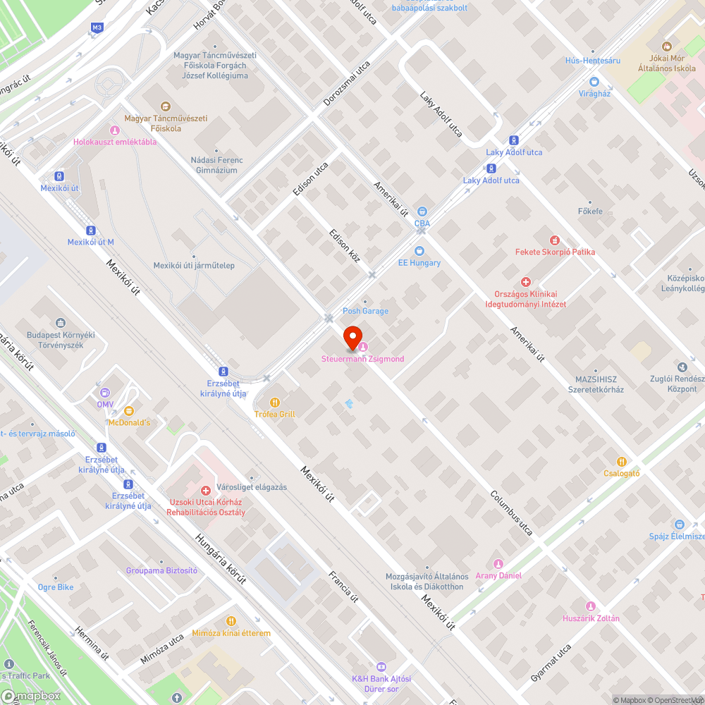 Kiszáradt fa bejelentés helye