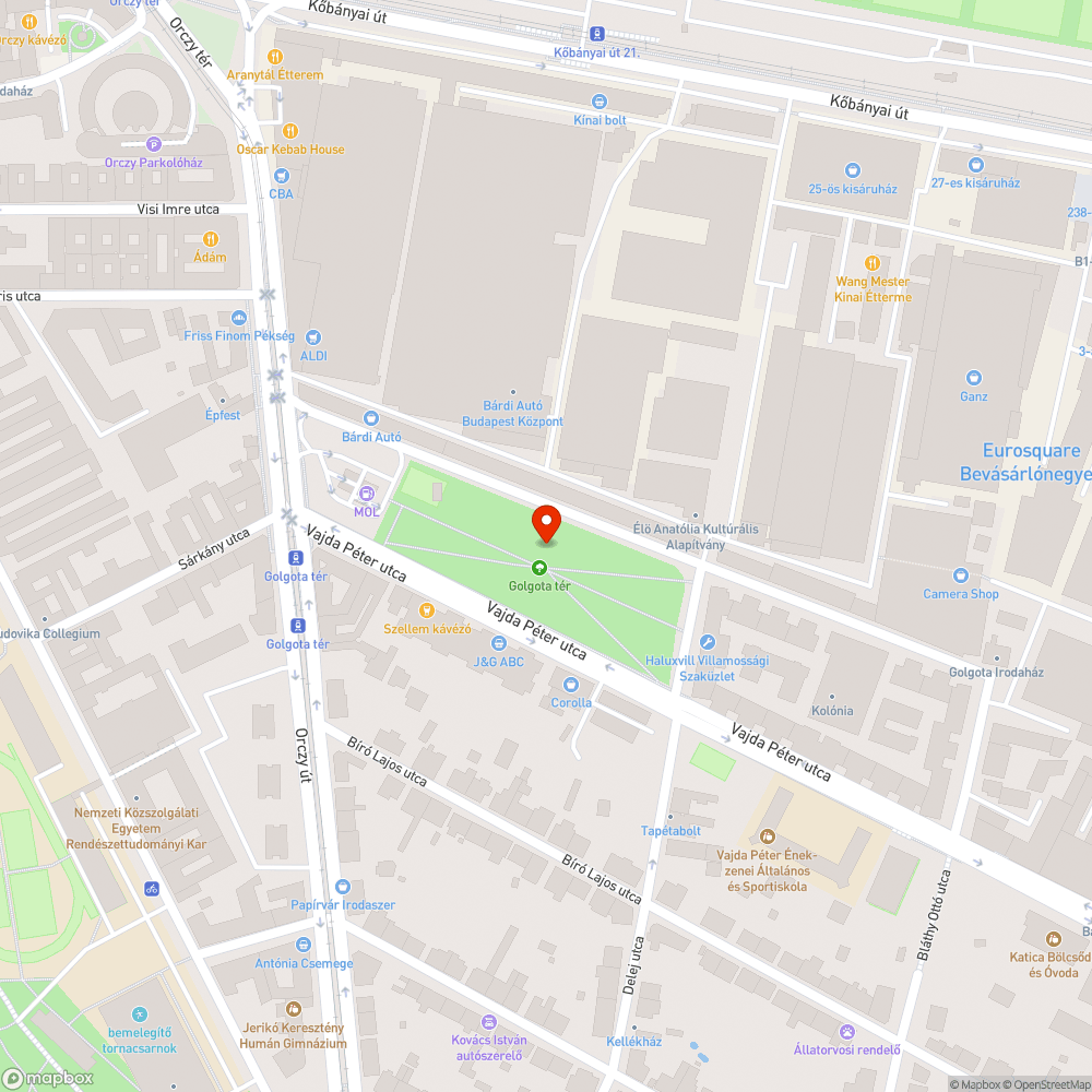 Törött ivókút tető bejelentés helye