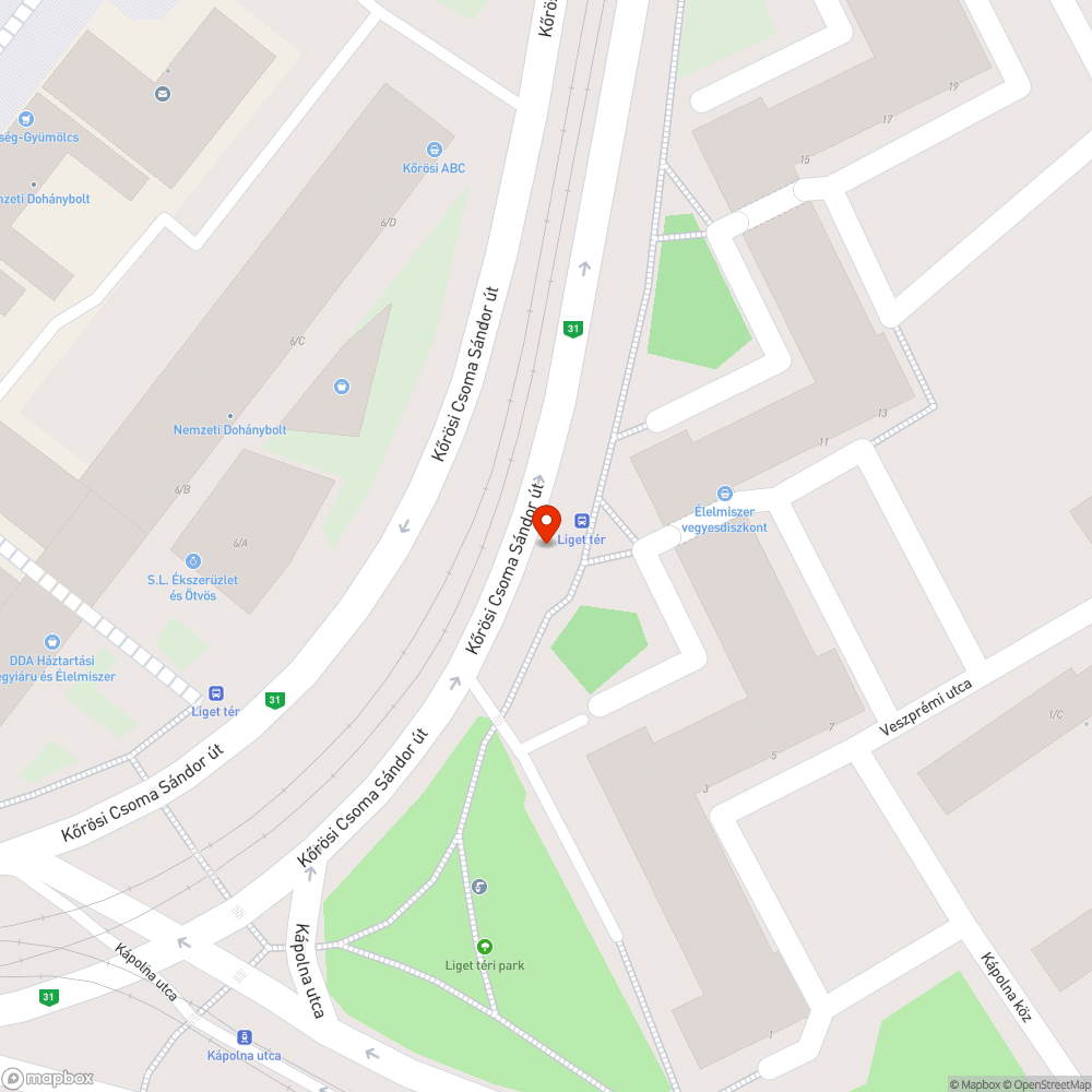 Kerékpársáv-buszmegálló találkozása bejelentés helye