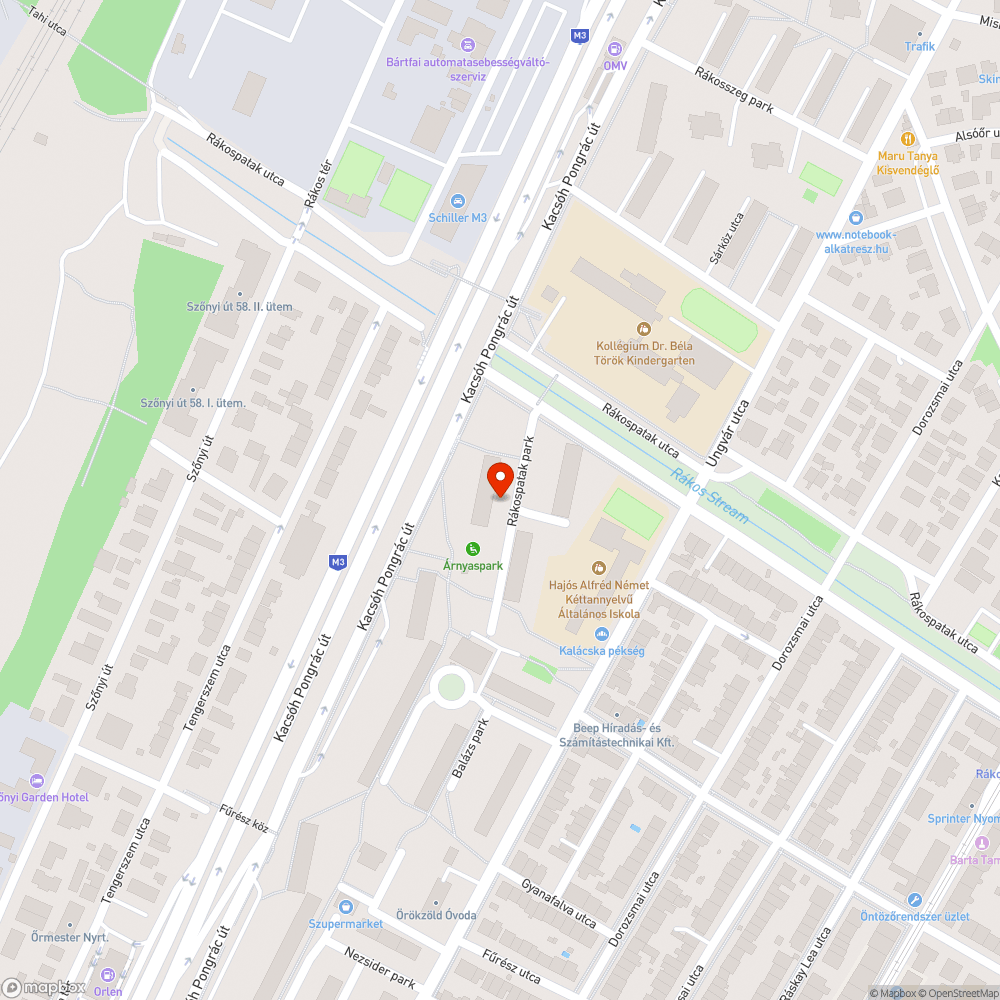 Elhagyott jármű bejelentés helye