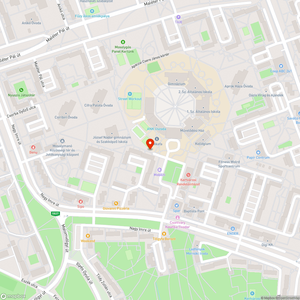 Zöld területen parkolás bejelentés helye