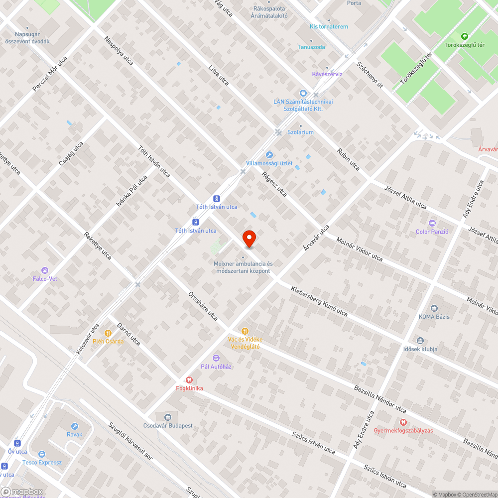 Elhagyott autó bejelentés helye