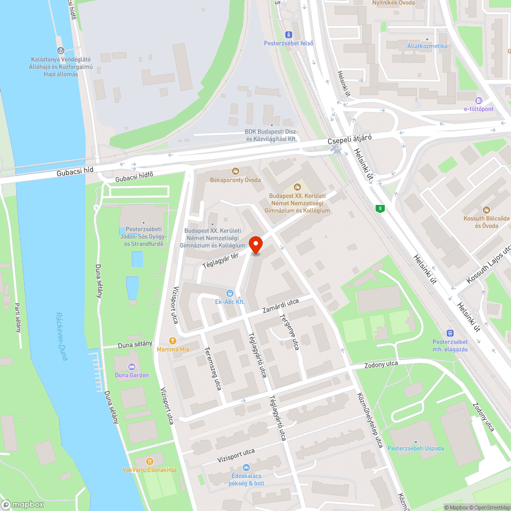 Félig kiszáradt fa bejelentés helye