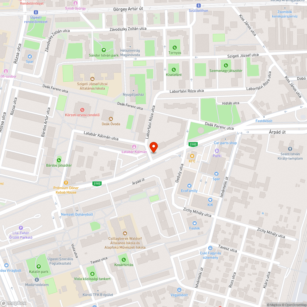 Totál benőtt jelzőlámpa bejelentés helye