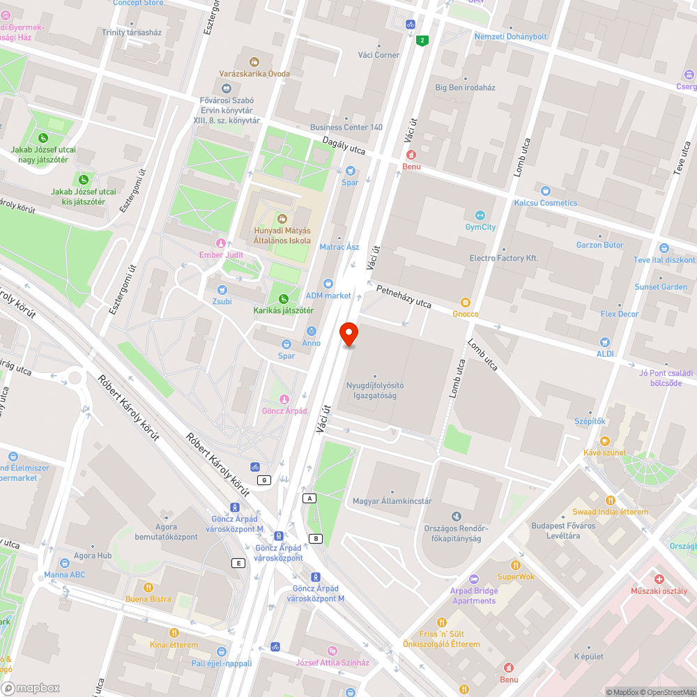 Nyugdíjfolyósító igazgatóság oldalában patkányok bejelentés helye