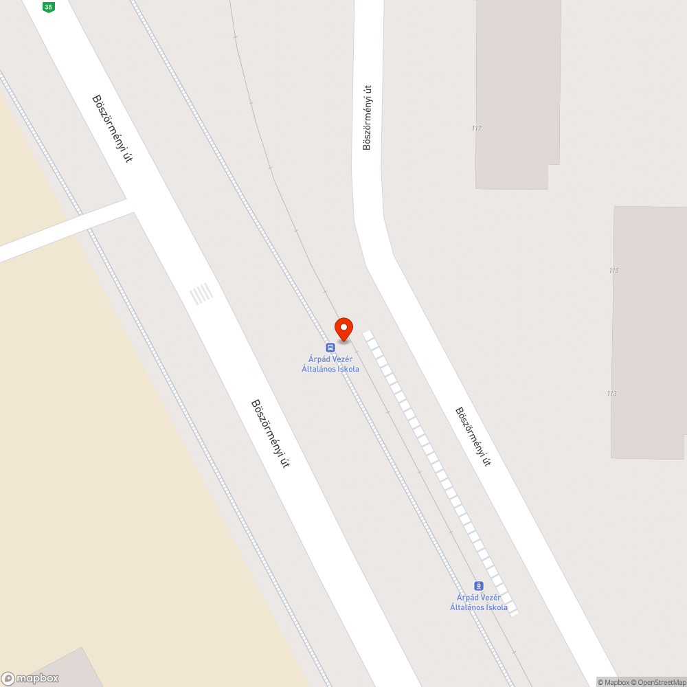 Ürülék a buszmegállóban bejelentés helye