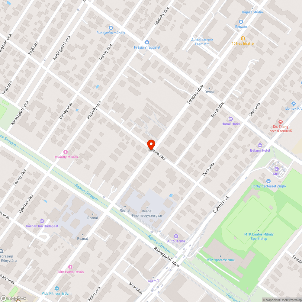 Zebra hiánya bejelentés helye