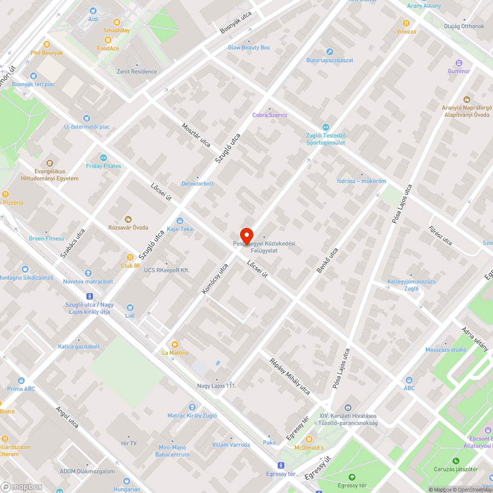 Öreg nyárfák bejelentés helye