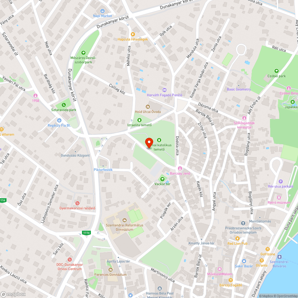 Elhagyott autó bejelentés helye