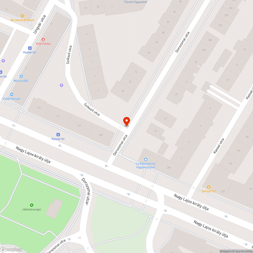 Aszfaltozás félbemaradt bejelentés helye