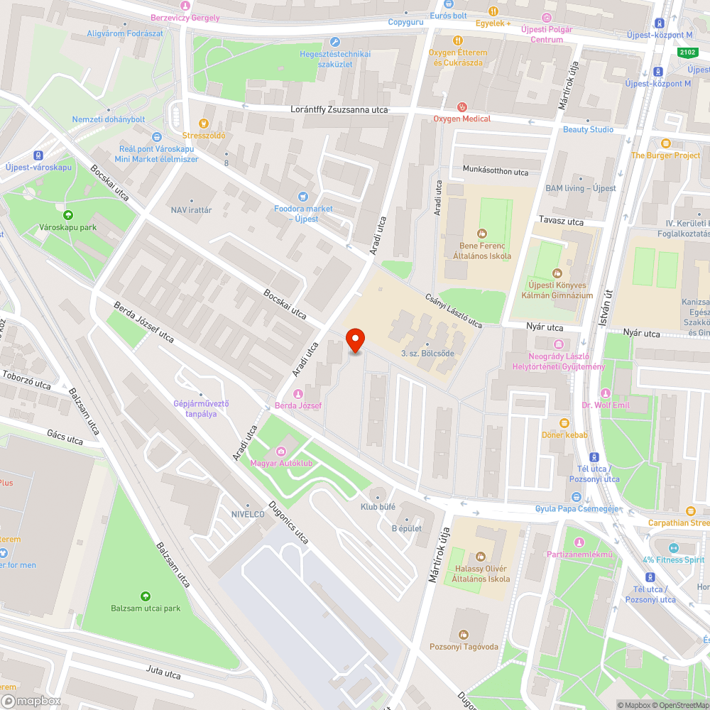 Gumiszőnyeg szétment bejelentés helye