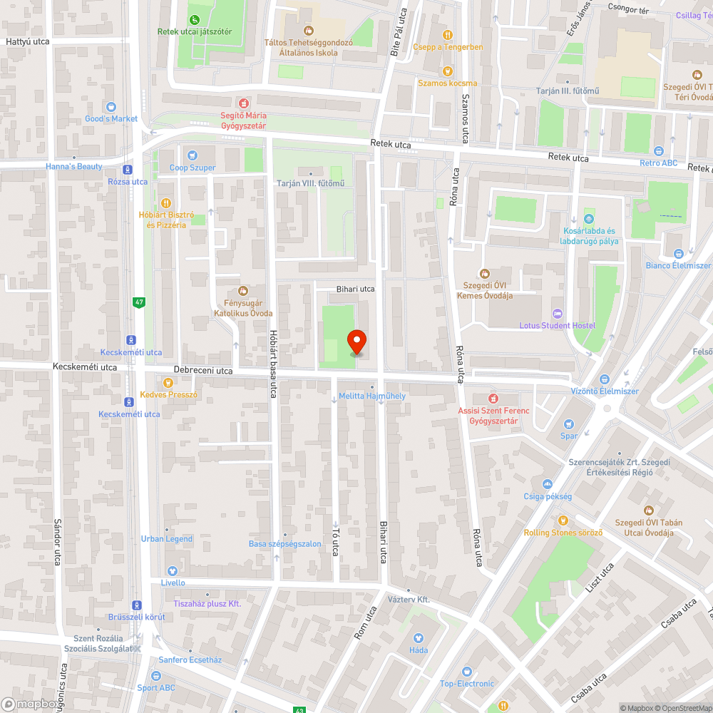 Törött kukatető bejelentés helye