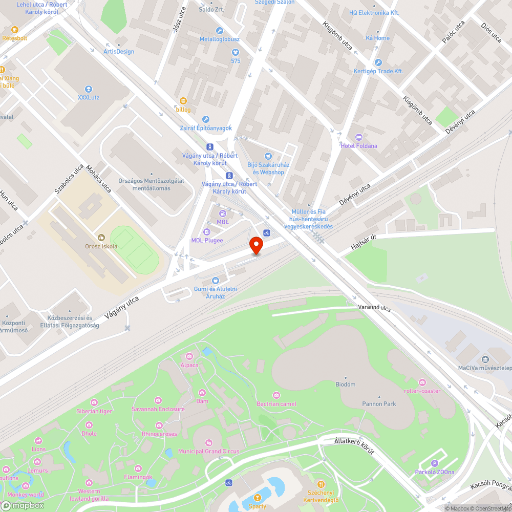 Megállóbeli állapotok bejelentés helye