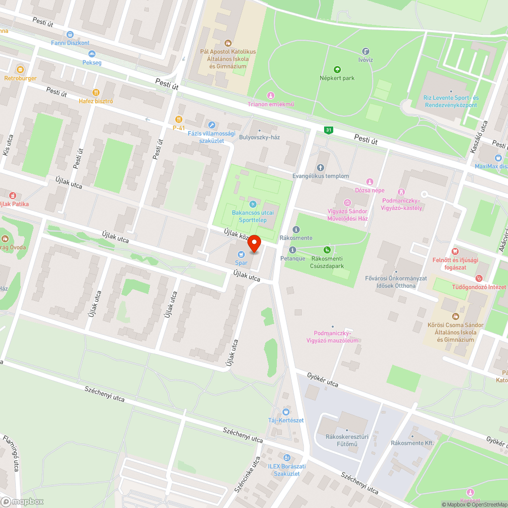 Kátyúk a parkolóban bejelentés helye