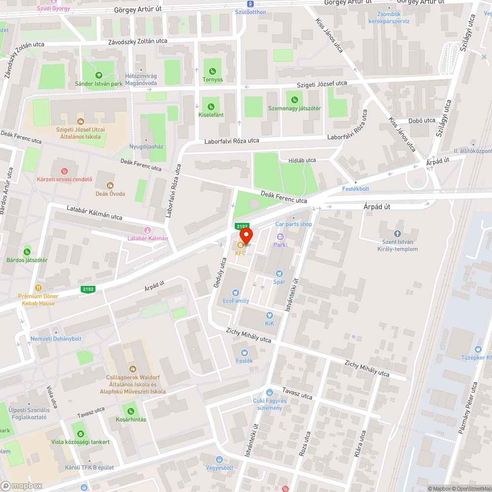 Forgalomból ideiglenesen kivont, elhagyott Renault bejelentés helye