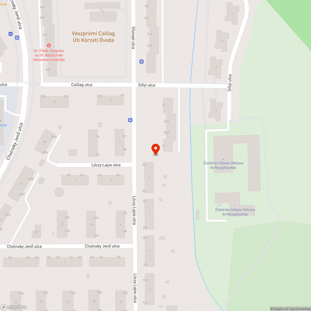 Veszélyes lépcső bejelentés helye