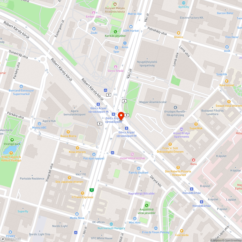 Graffitis fal bejelentés helye