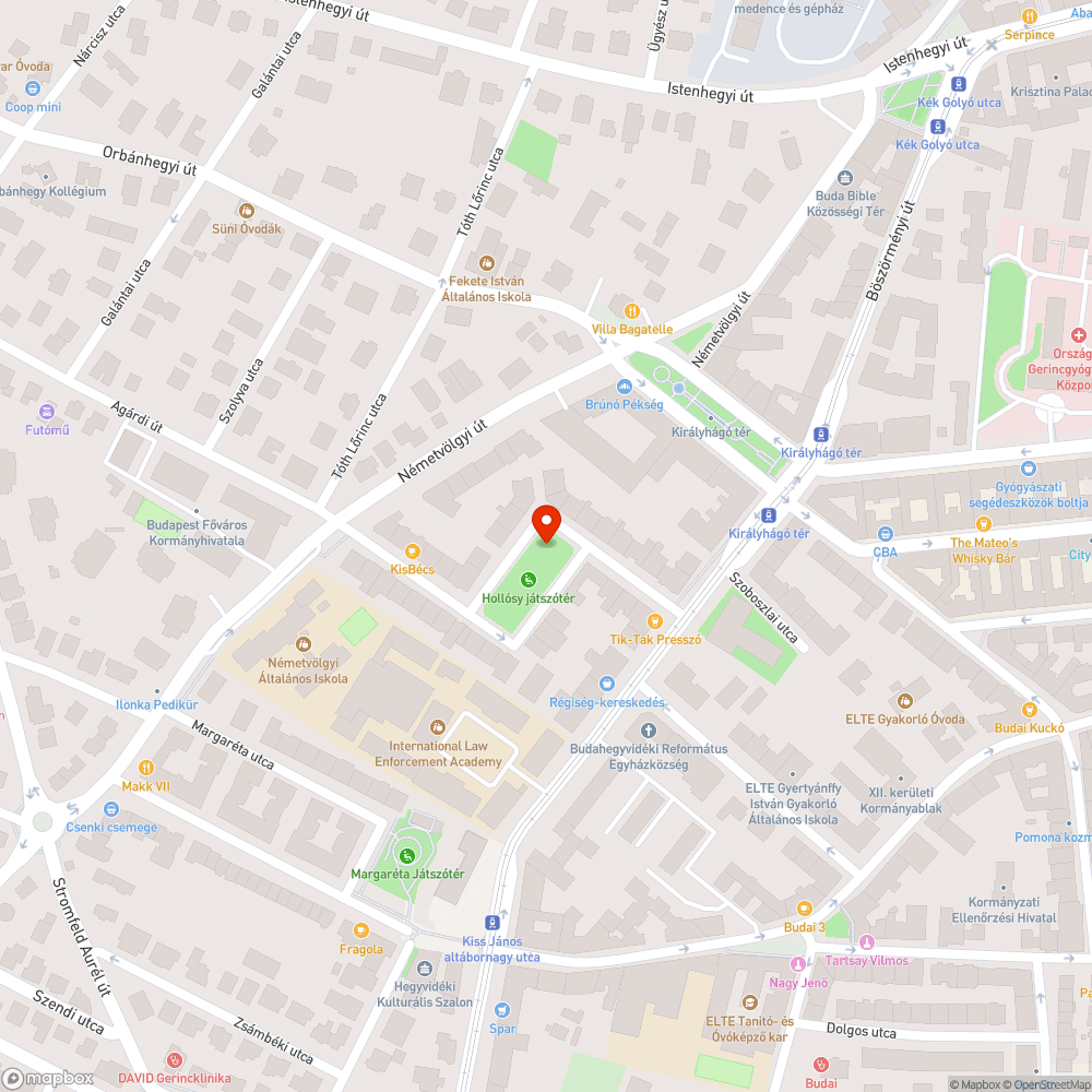 Hollósy játszótéren túl nagy a csap víznyomása bejelentés helye