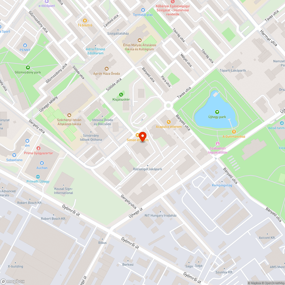 Elhagyott jármű bejelentés helye