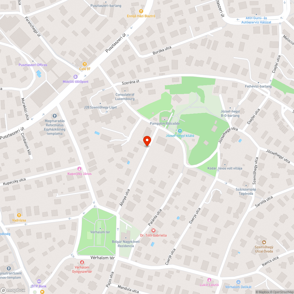 Üres fahely bejelentés helye