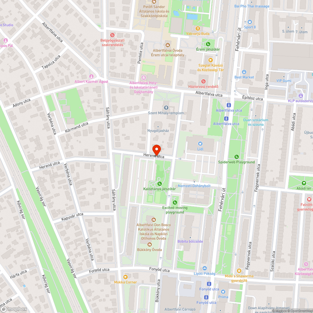 Elhagyatott autó bejelentés helye