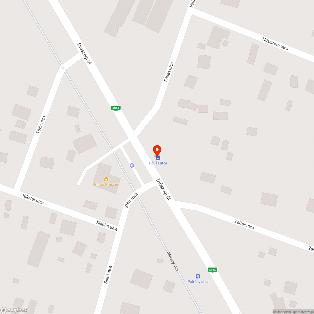 Hiányzó menetrend és menetrend tartó bejelentés helye