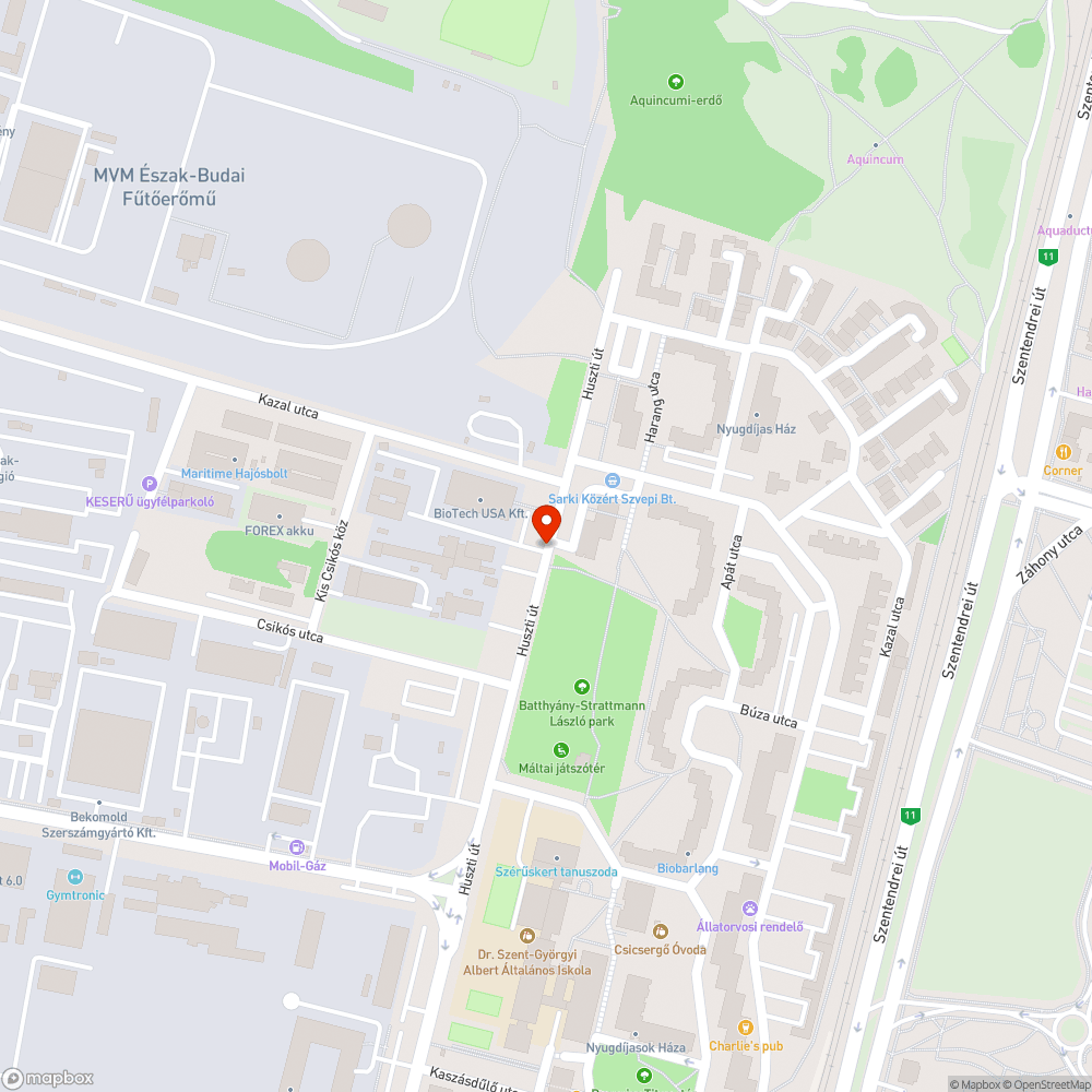 Bukkanók a Huszti úton bejelentés helye