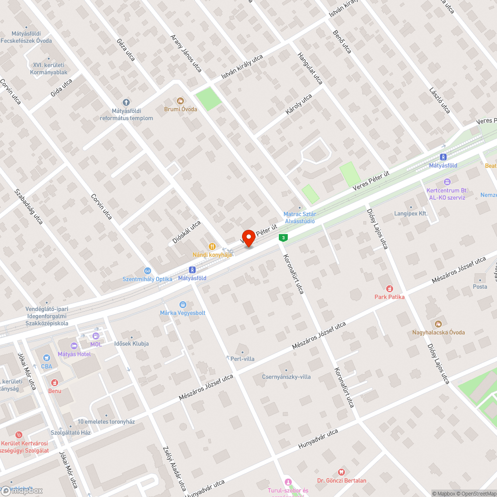 Üres táblatartó bejelentés helye