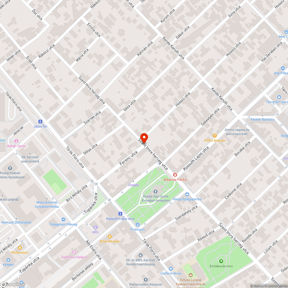 Elhagyott jármű bejelentés helye