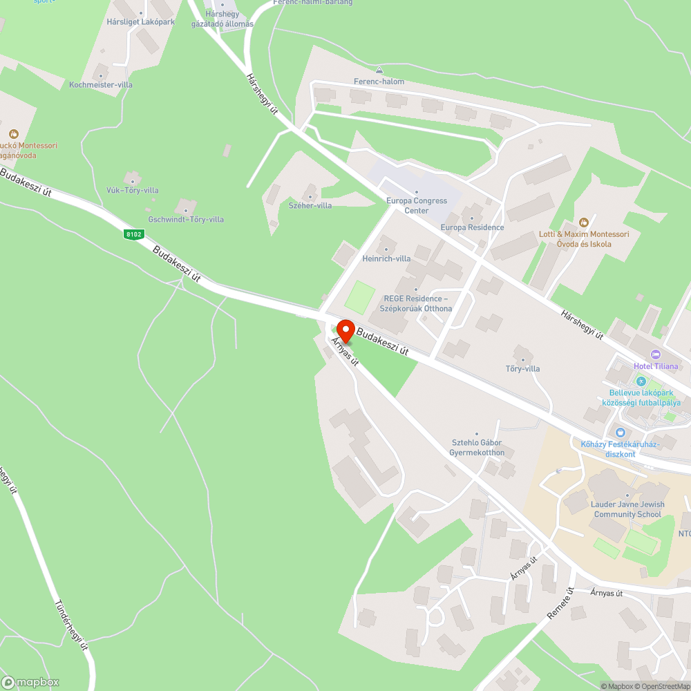 Szeméthalom az út szélén bejelentés helye