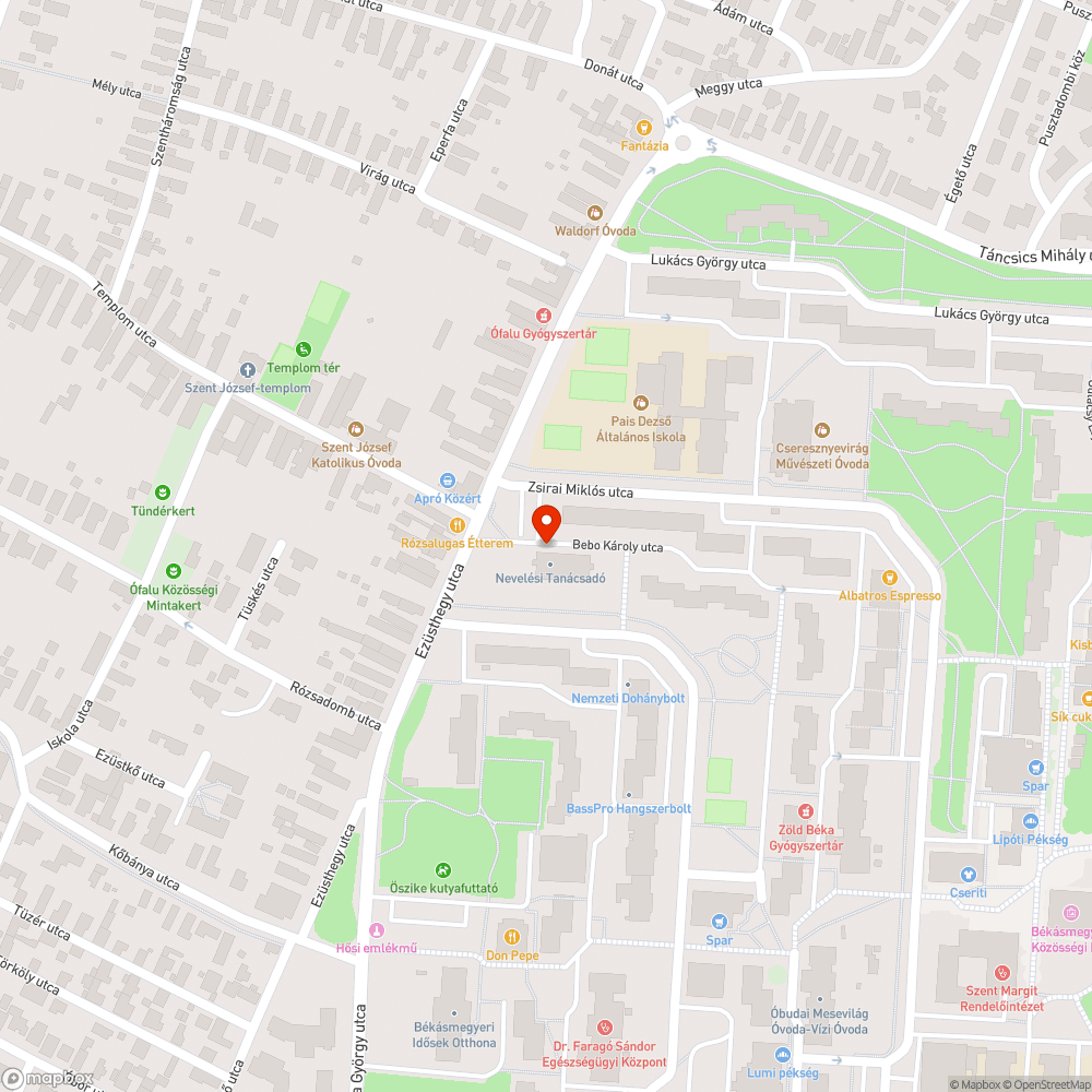 Elhagyott autó bejelentés helye