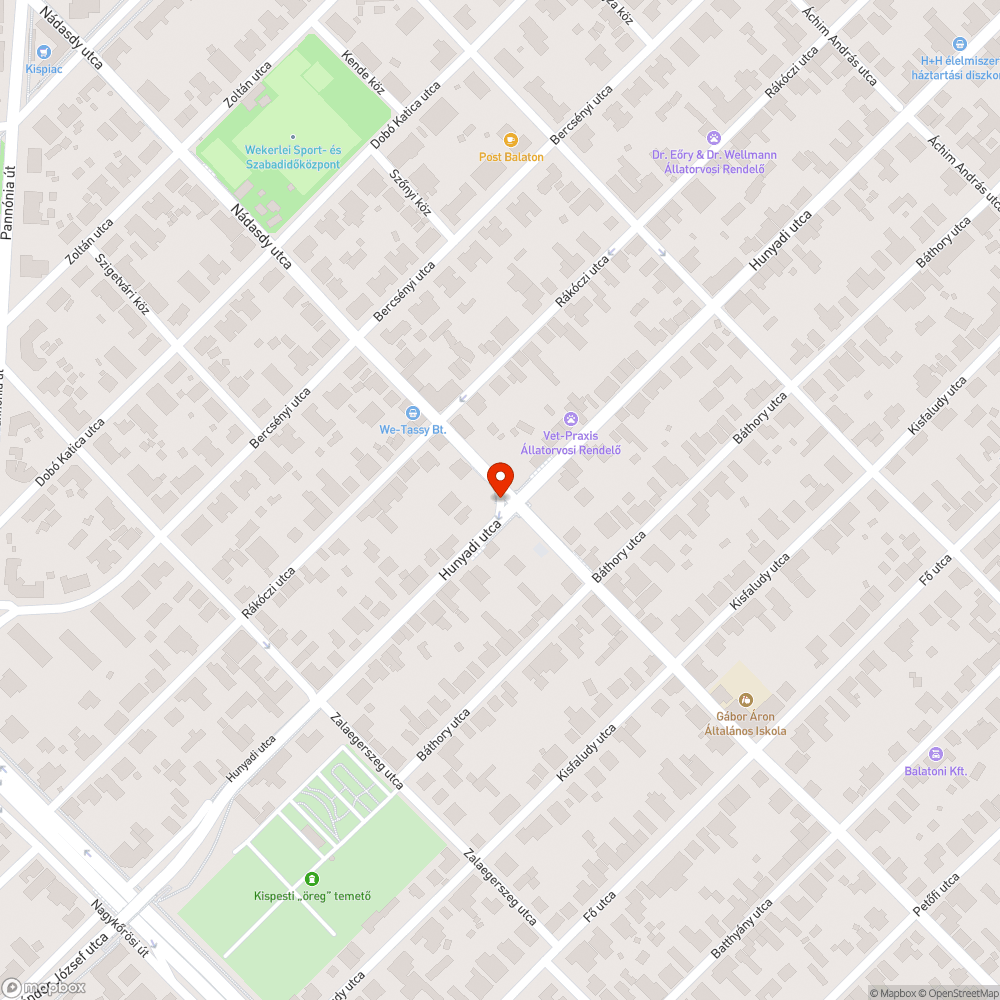 Tél van? bejelentés helye