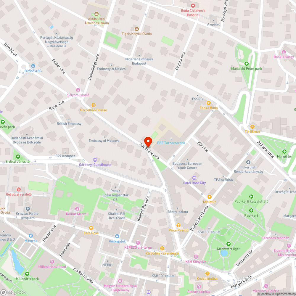 Járdán parkolás bejelentés helye