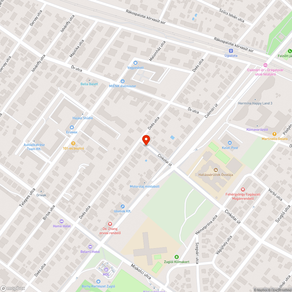 kiszáradt fa bejelentés helye