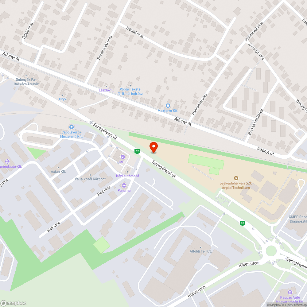 Elhanyagolt zöldterület bejelentés helye