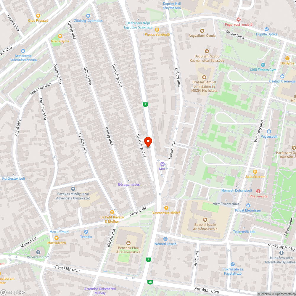 Hibás Citylight bejelentés helye