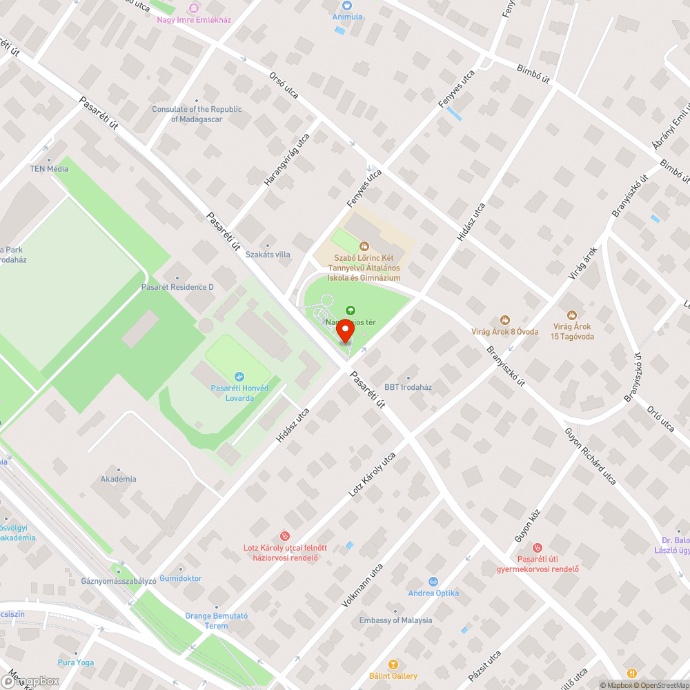 Tüskés bokor a Fenyves utcai Játszótéren bejelentés helye