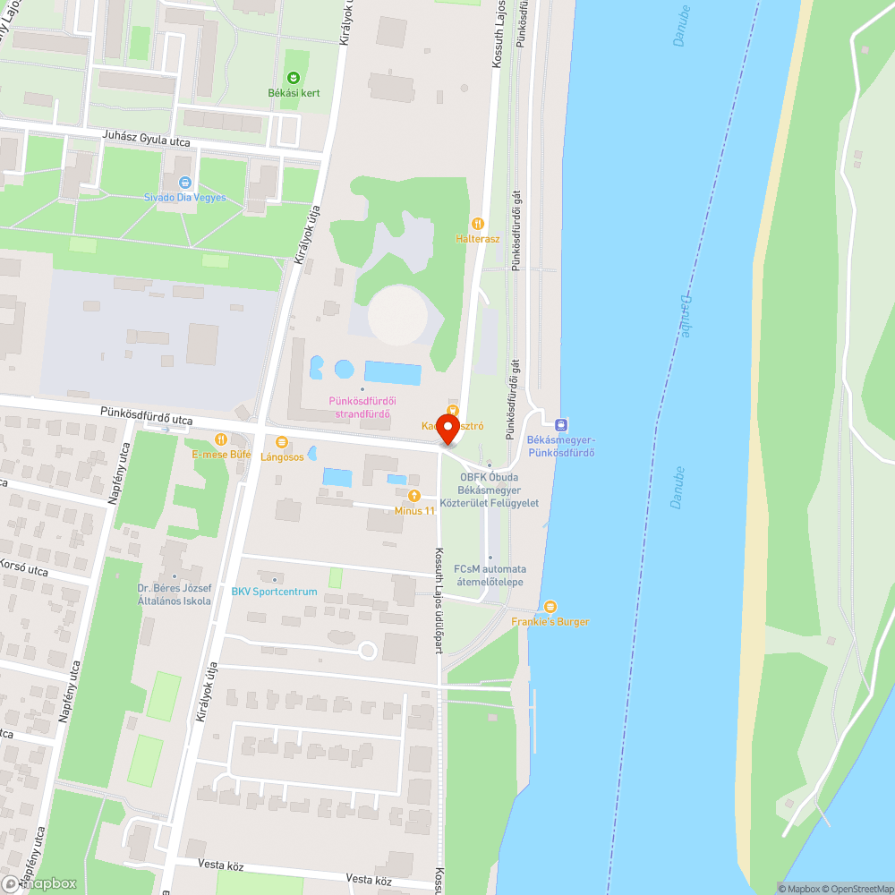 Megdőlt tábla bejelentés helye