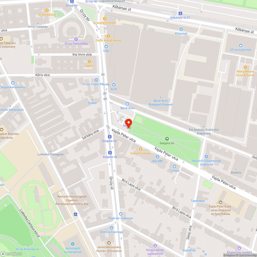 Járda foglalás bejelentés helye