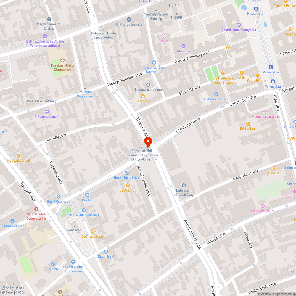 Hibás lámpafej bejelentés helye