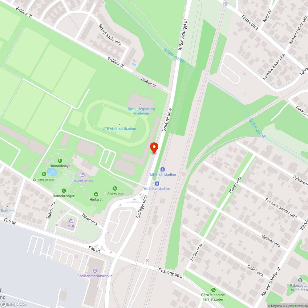 Kint felejtett közlekedési tábla bejelentés helye