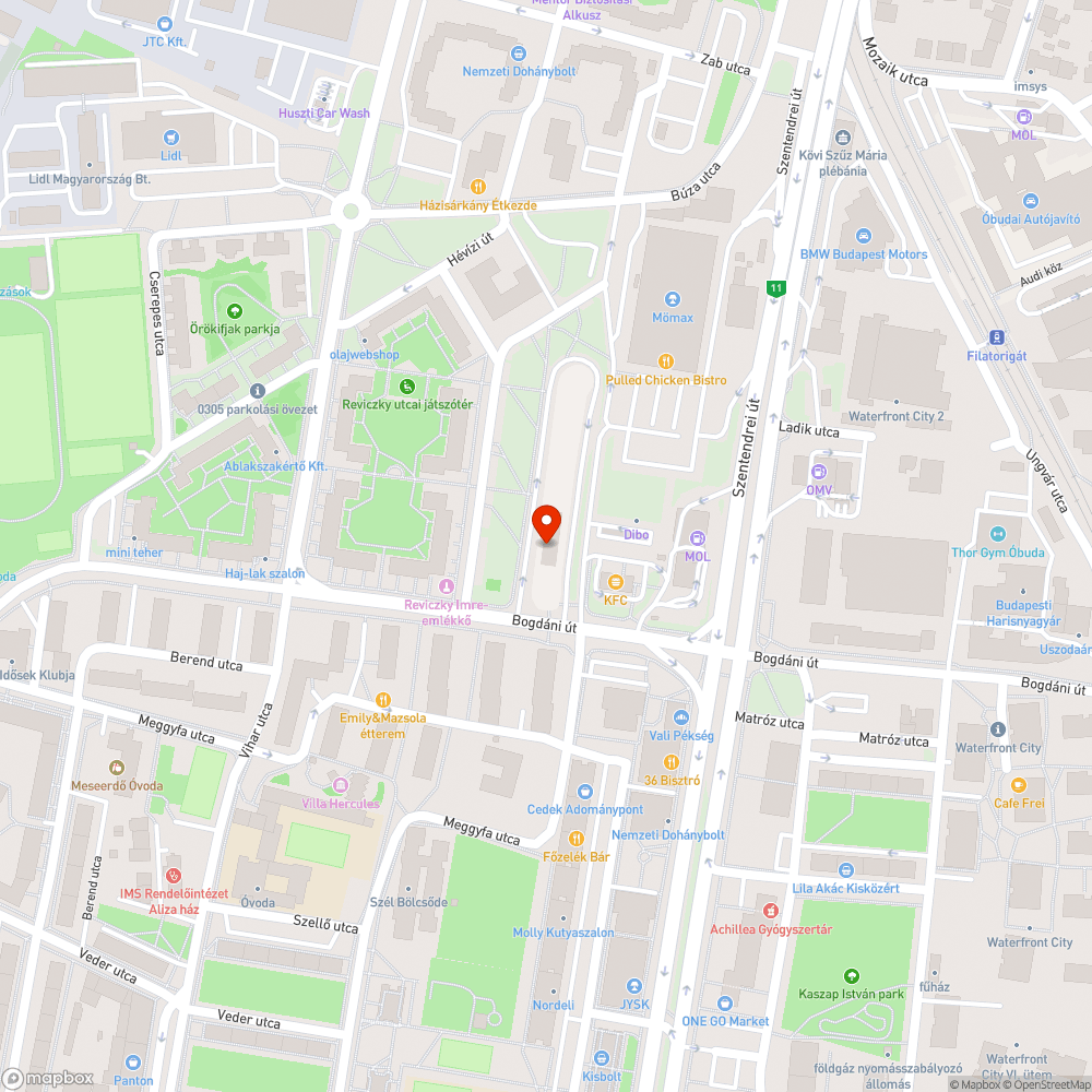 Faág kidőlése bejelentés helye