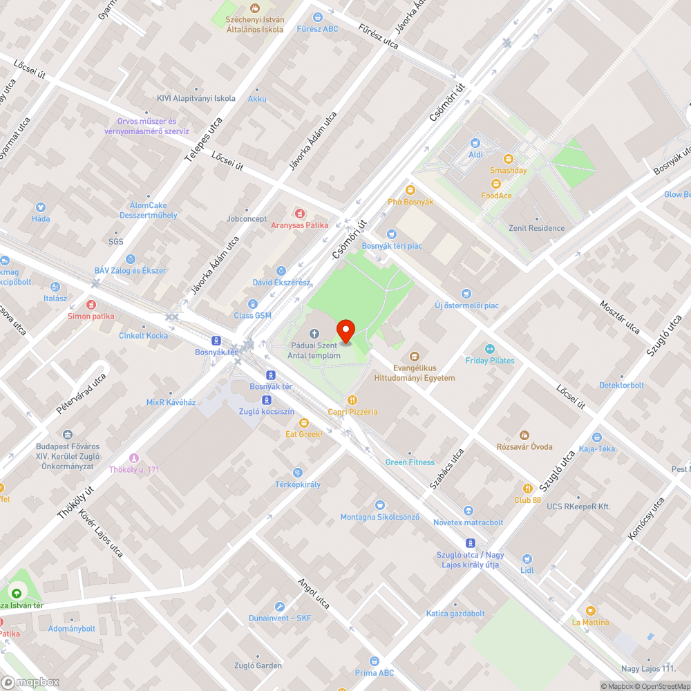 Eldugult vízelvezető bejelentés helye