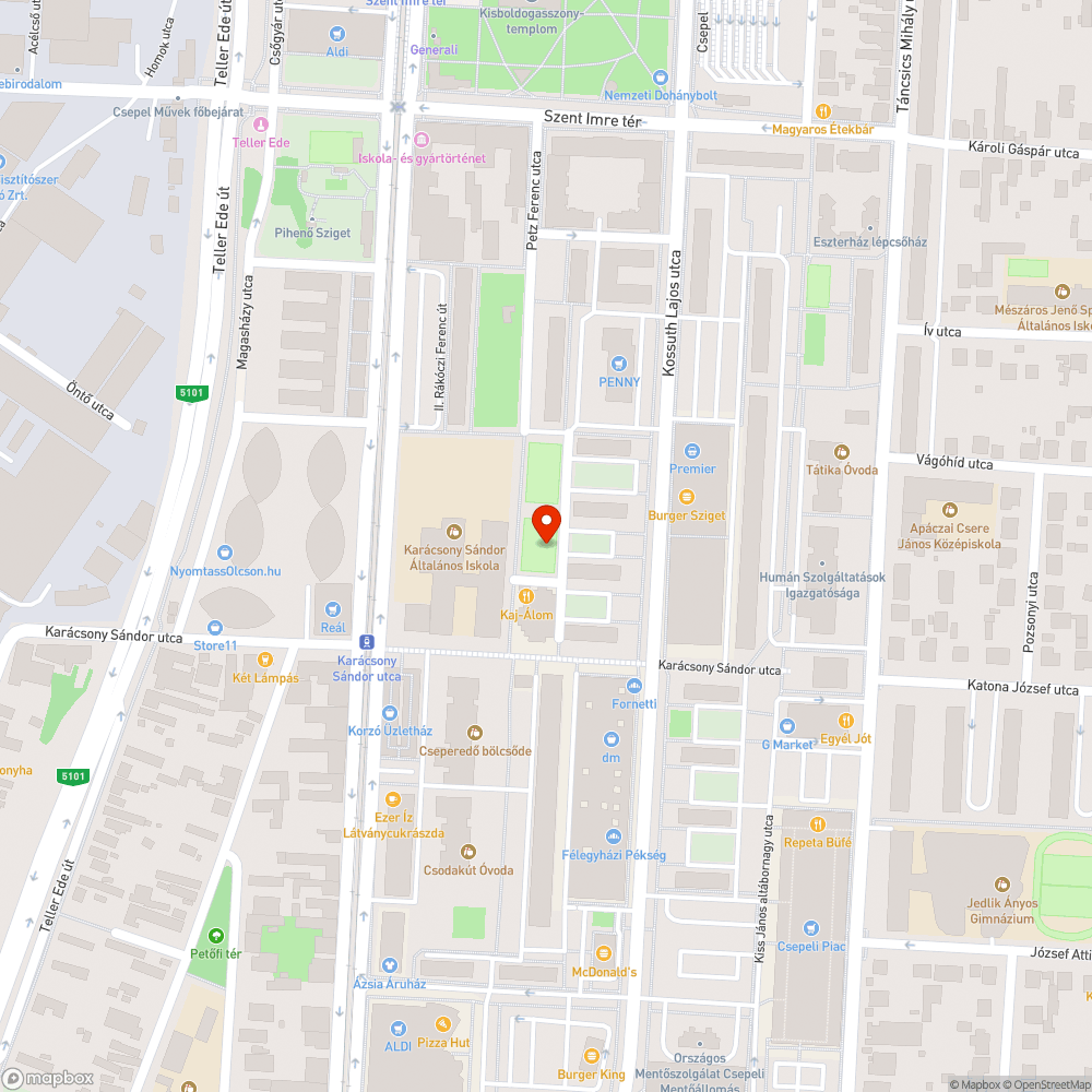 Hiányzó és hibás lánc bejelentés helye