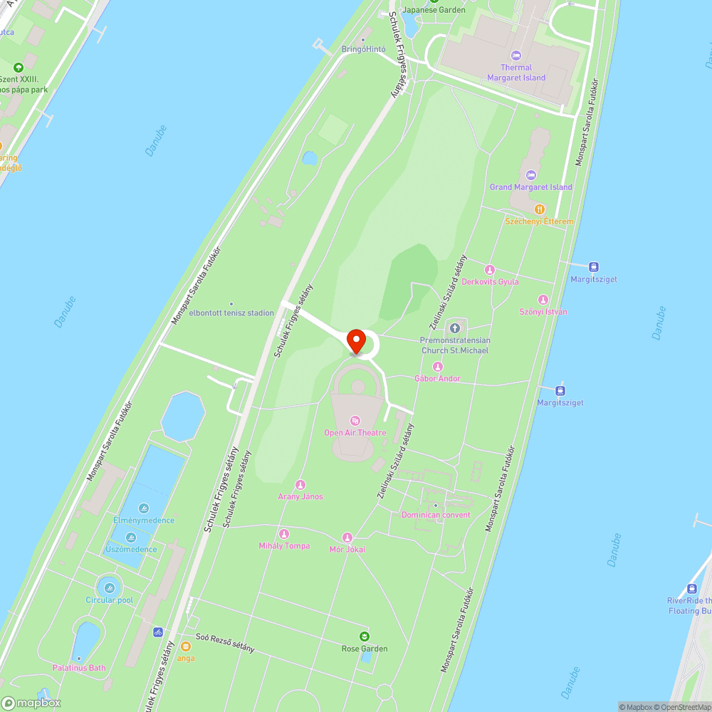 Megsérült műalkotás a Margitszigeten bejelentés helye