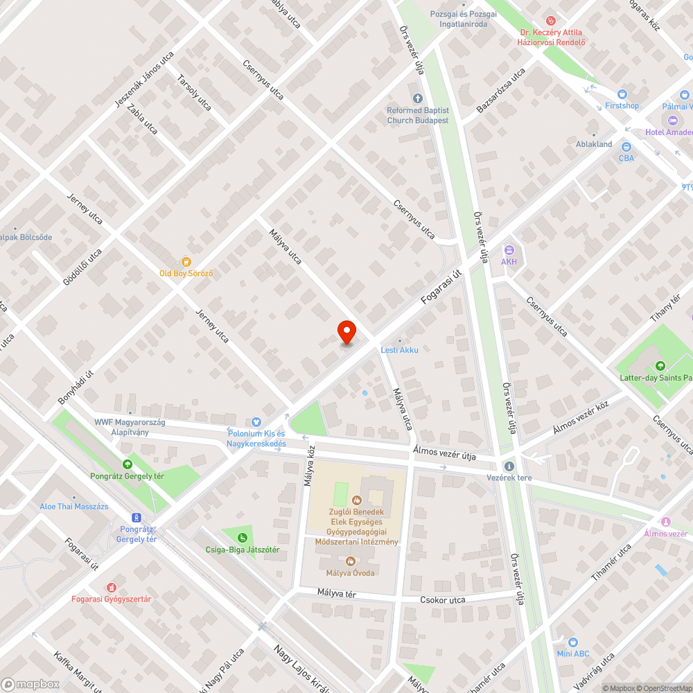 Üvegszilánkok az út mentén bejelentés helye